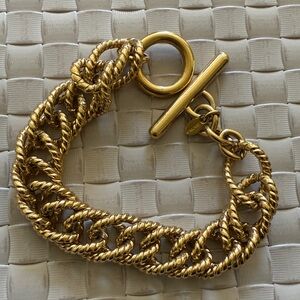 Monet Gold Chain Bracelet